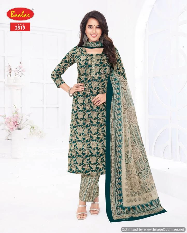 Baalar Zaara Vol 28 Cotton Wholesale Readymade Salwar Suit Catalog — Wholesale Salwar Suits, MPA wholesale from Surat — view 10
